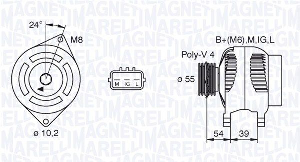 MAGNETI MARELLI Laturi 063377441010